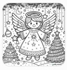 Christmas Angel Coloring Pages