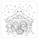 Nativity Scene Coloring Pages
