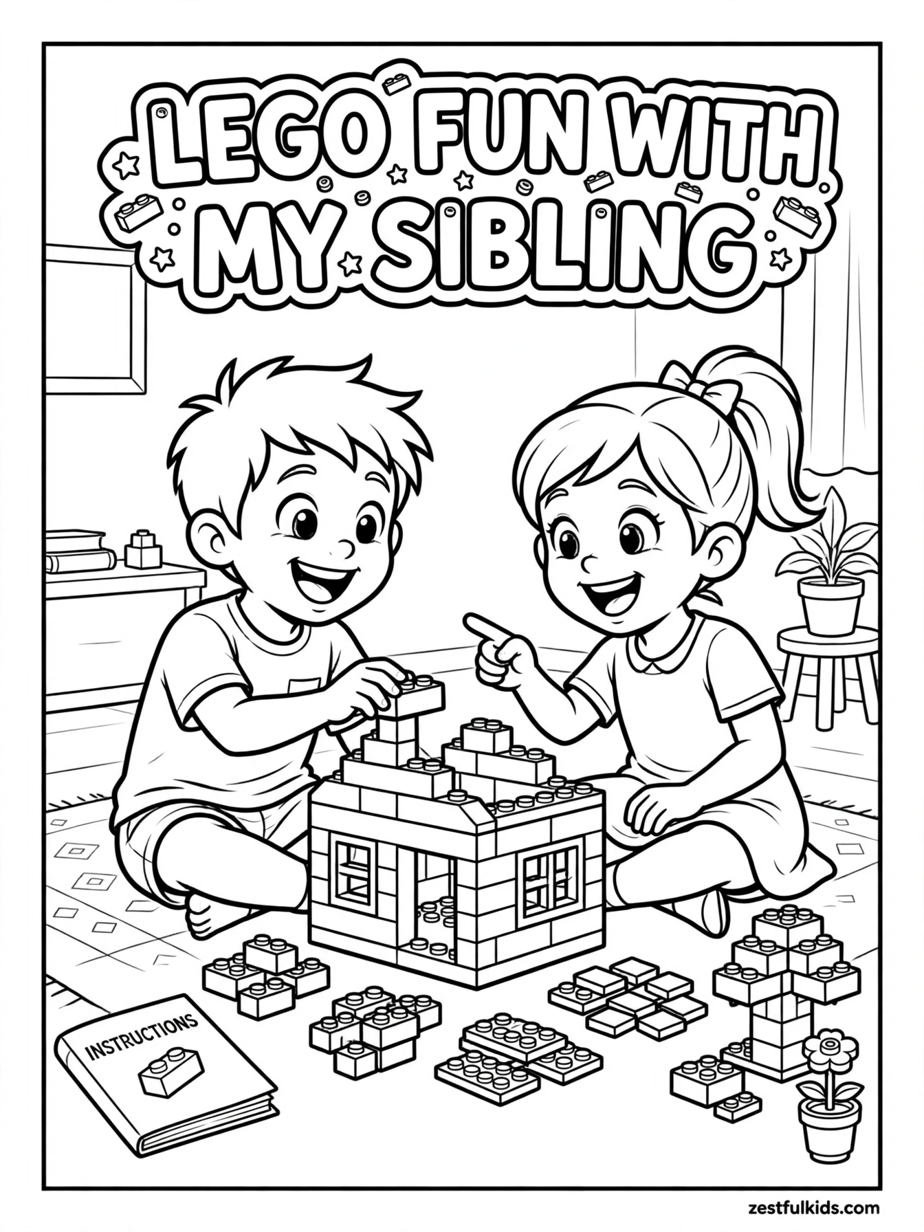LEGO dream house Coloring Page