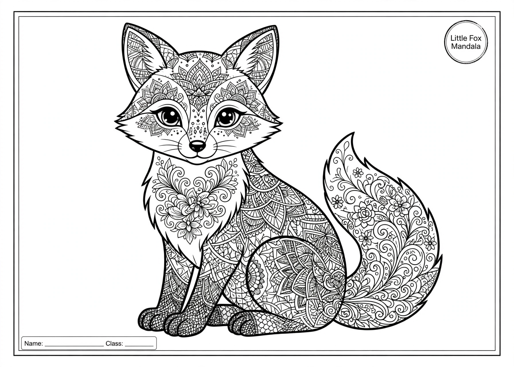 Little Fox Mandala