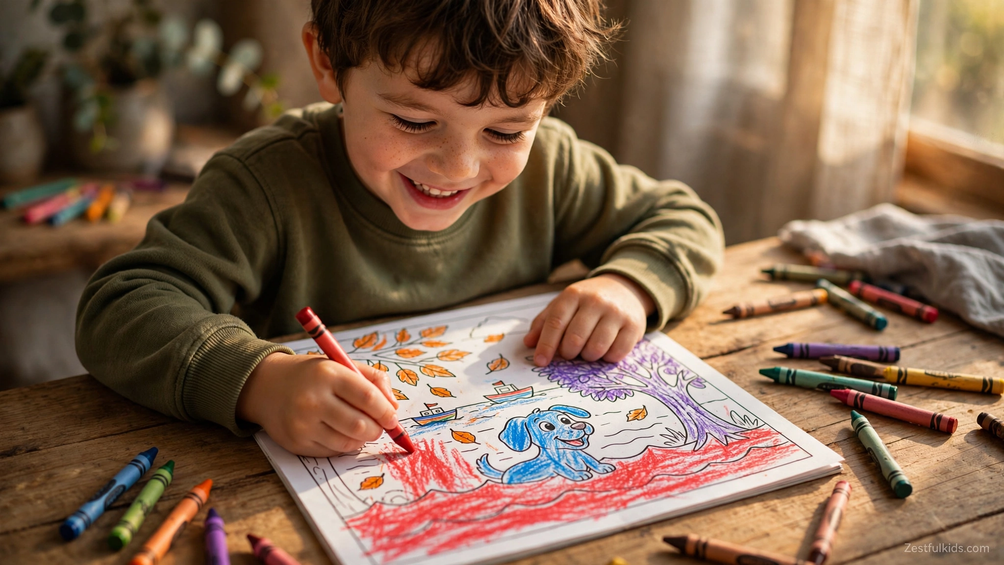 Your Child Colored the Ocean Red That's Not a Mistake
